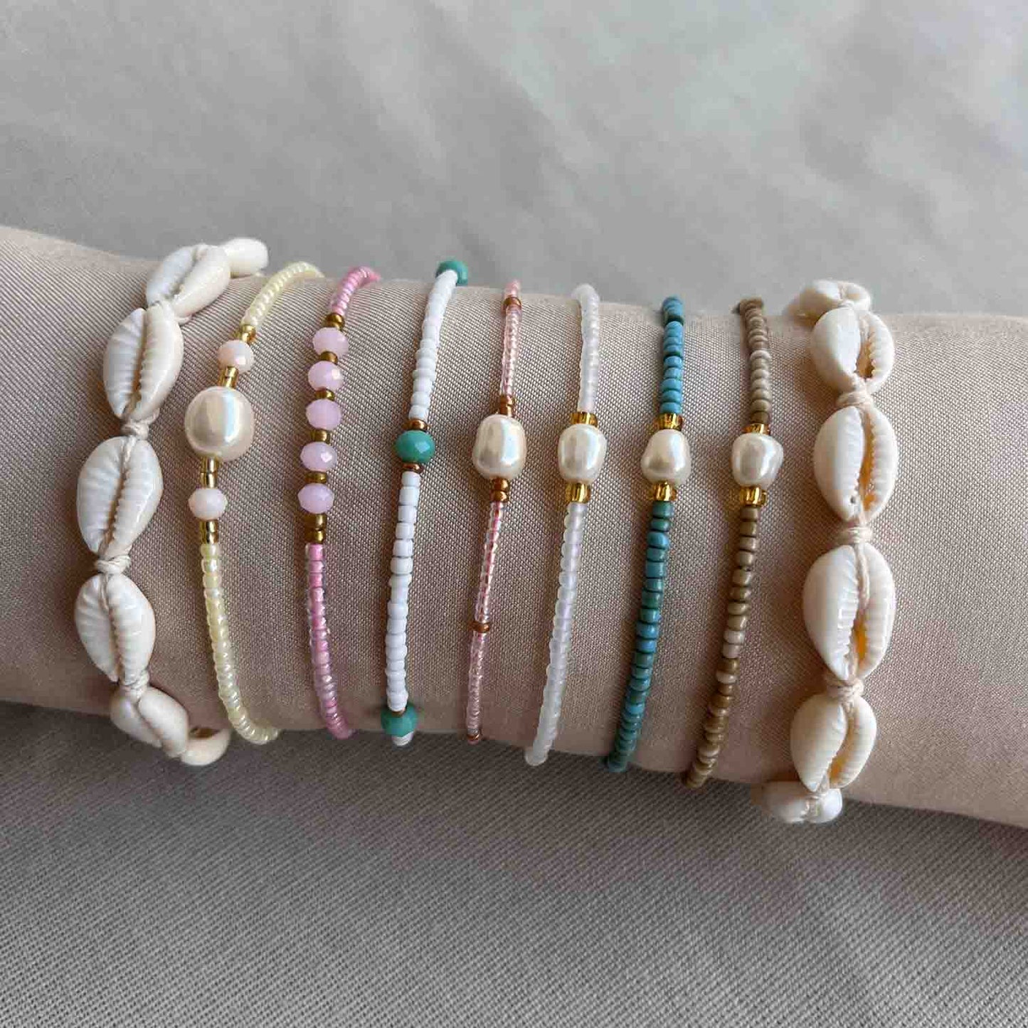 Armbandje met schelpen MADURA - Leven op Bali