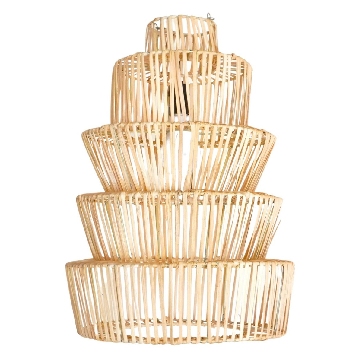 Lampenkap voor hanglamp van rotan