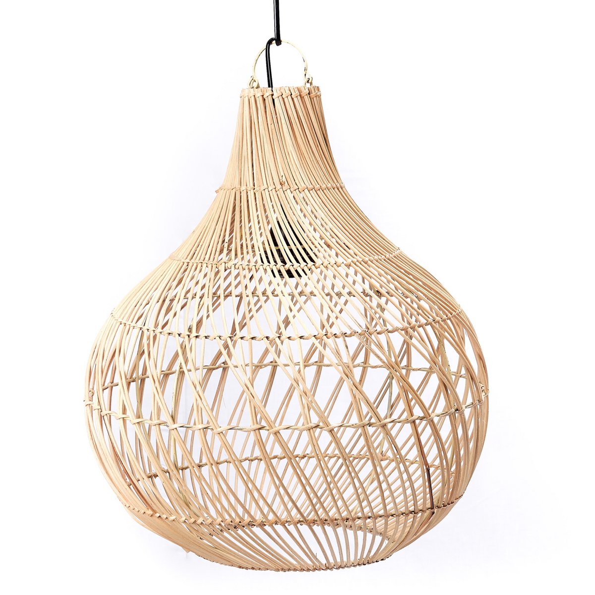 Hanglamp van duurzaam rotan