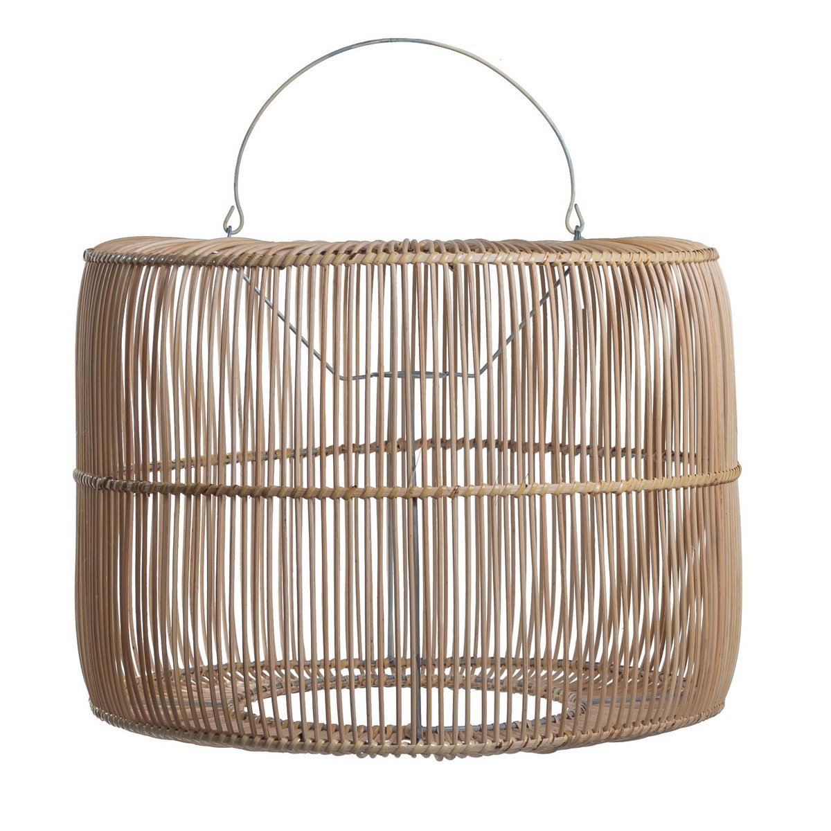 Boho lampenkap van rotan in naturel kleur