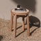 Houten kruk met rotan CARAMIN