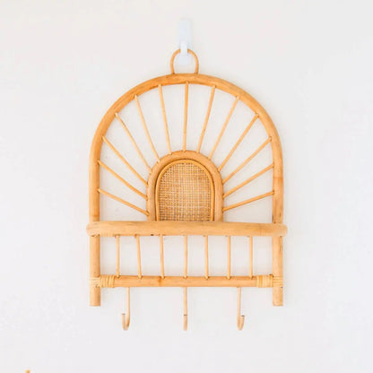 Rotan wandrek met haken vanaf de voorkant gezien