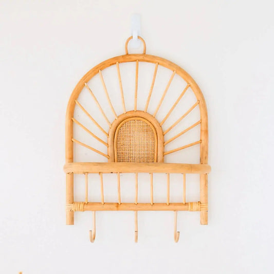 Rotan wandrek met haken vanaf de voorkant gezien