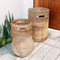 Rotan wasmand met deksel SARI (bruin)
